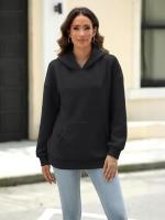Sudaderas con capucha sueltas para mujer, ropa Haruku de moda coreana, top femenino, - details 15