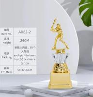 Trofeos de béisbol personalizados, estatuilla de bateador, trofeo de plástico de personalidad, venta al por mayor - details 8