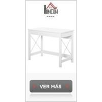 Escritorio Plegable Mesa de Escritorio Plegable con Estante Abierto Escritorio Pequeño para Estudio Hogar Oficina 86x66x82 cm Natural - details 3