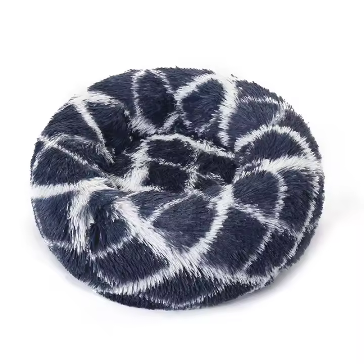 Suministros para mascotas perrera, perrera para mascotas extraíble cálida y gruesa perrera redonda de felpa para gatos de cuatro estaciones - 1