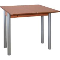 Mesa de Cocina Extensible Moderna Estilo Blanco/Plata Tamaño 80x40/80x78 cm RIBETA - details 11