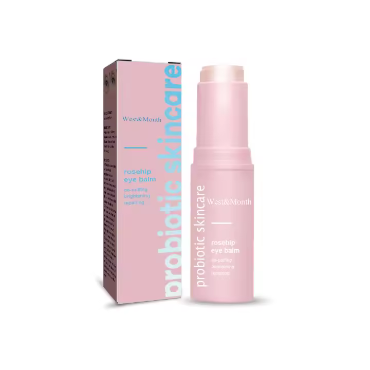 Crema para ojos de rosa mosqueta, bálsamo hidratante para levantar ojeras, bolsas para ojos, hinchazón, ácido hialurónico, crema para ojos antiarrugas - 1