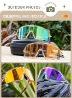 Kapvoe-gafas de sol fotocromáticas para deportes al aire libre para hombre, lentes de ciclismo de montaña, para correr, Color Rojo - details 16