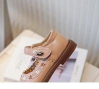 Zapatos de cuero de suela suave para niña, zapatos antideslizantes de princesa para niño, zapatos de flores bordadas para niño, zapatos Mary Jane informales versátiles de primavera - details 6