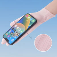 Guantes de Protección Solar para Conducir Sedoso de Seda Antideslizante Pantalla Táctil - details 1
