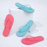 Chanclas de verano a la moda para mujer, Sandalias planas distintivas, plantilla EVA, zapatillas de goma informales para exteriores, zapatos de playa al por mayor - details 7