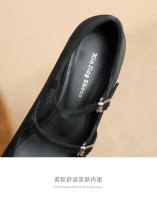 Zapatos de mujer con tacón bajo y hebilla plana - details 5