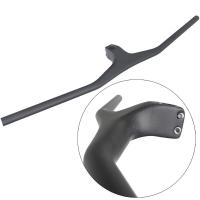 Manillar y vástago de bicicleta de fibra completa 3K mate brillante para bicicleta de montaña, barra de carbono integrada para bicicleta de montaña, ángulo de 17 grados - details 9