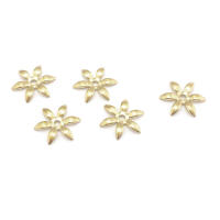 Tapas de cuentas de flores de latón de color no chapado, suministros de joyería Diy de alta calidad, collar, pendientes, accesorios para mujer - details 51