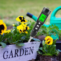 Probador de suelo EC medidor de temperatura sonda desmontable 0,00-10,00 mS/cm medidor Digital de suelo retroiluminación de pantalla LCD planta en maceta jardín - details 10