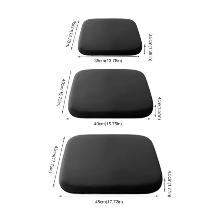 Cojín de esponja para el hogar para coche, cojín para asiento de estudiante antideslizante resistente, cojín para silla transpirable extraíble para oficina - 1