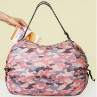 Bolsa de compras plegable creativa, bolso de hombro de viaje reutilizable portátil, impermeable, ligero, plegable, ecológico, para supermercado - details 10