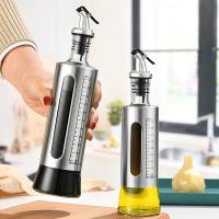 Botella De Aceite De Oliva Con Escala Y Encendido Automático Dispensador De Molienda Para Cocina Barbacoa Suministros De Estercolización De Vidrio Y Acero Inoxidable - details 2