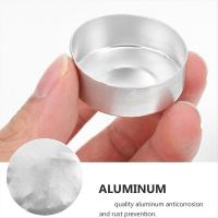 100 Juegos de Portavelas de Aluminio, Estuches Vacíos para Velas, Recipientes para Cera de Vela con Mechas para Manualidades y Velas DIY - details 5