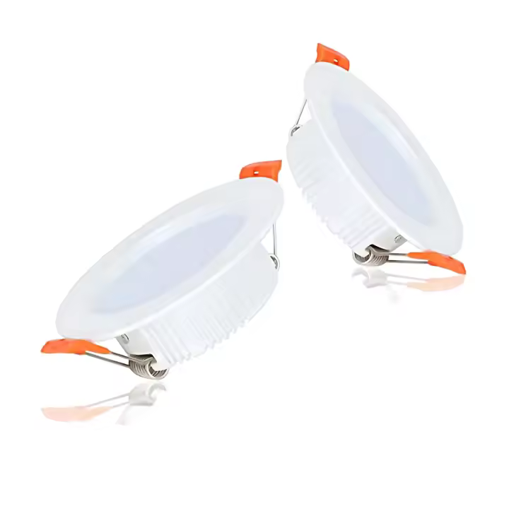 GOECO-Foco LED empotrable para Iluminación Interior, Luz Blanca Fría, superbrillante, 2 piezas/5 piezas, Blanco/Negro-5W/7W-6500K - 1