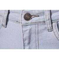 Pantalones de mezclilla lavados personalizados para hombre, Pantalones rectos ligeramente elásticos, informales, a la moda, primavera y otoño, nuevos - details 5