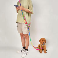 Perros con cuerda de tracción de seguridad, accesorio ble, suave, sin enganches, adecuado para cachorros, ts y gatitos - details 2