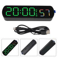 Reloj Despertador Digital LED Reloj de Mesa Rectangular con Hora y Temperatura - details 5
