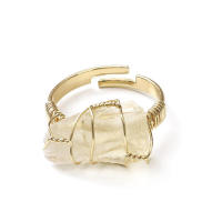Delicado anillo de piedra natural personalizado y de tamaño variable para niñas - details 4