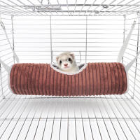 Túnel de Jaula de Mascotas Pequeñas Hamaca de Peluche para Hamster Refugio de Cava para Chinchilla - details 4