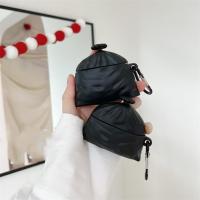 Funda de arpillera tridimensional para auriculares AirPods 4, protección completa, anticaída, color negro, creativa, 2024 - details 5