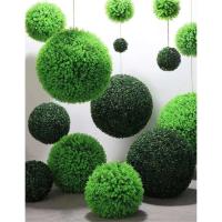 Mila-olla de césped Artificial, bola de Plat verde simulada, flores de boda, muebles para el hogar, jardín, plantas falsas para exteriores, bricolaje - details 4