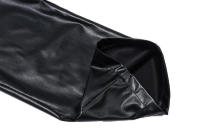 BUNO-pantalones ajustados de cuero PU con cremallera para mujer, ropa de calle informal Y2K para fiesta, pantalones de pierna recta de cintura alta, pantalones elegantes góticos 2025 - details 18
