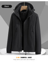 CHRLCK-Chaqueta gruesa 3 en 1 para hombre, cortavientos impermeable de lana para senderismo, chaqueta cálida para acampar al aire libre, abrigo a prueba de viento para invierno - details 11