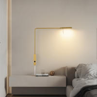 Lámpara de Pared Dimmable Sustavely Ajustable para Dormitorio, Oficina Luz de Pared Dorada Mate - details 9