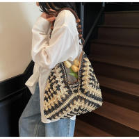 Popular Beach Vacation Nuevo bolso de hombro tejido versátil para mujer, bolso portátil. - details 5