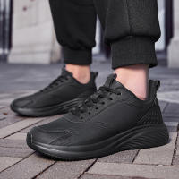 Zapatillas de deporte con amortiguación de cuero zapatos para correr casuales ligeros para hombres zapatos para hombres de otoño e invierno - details 14
