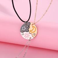 Lovecryst 3 unids/set sol luna estrella colgante collar mejor amigo Bff amistad pareja collar joyería de moda - details 2