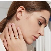 "Anillo Mujer Nácar Natural y Acero Titanio |   Joyería Hipoalergénica Vintage |   No Ennegrece ni Oxida |   Estilo Boho Elegante |   Regalo Perfecto para Ella – Envío Rápido Miravia" - details 1