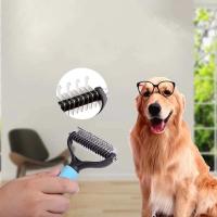 Peine anudado para mascotas, utilizado para gatos y perros para peinar el pelo anudado, diseño resistente a los arañazos, seguro y conveniente - details 2