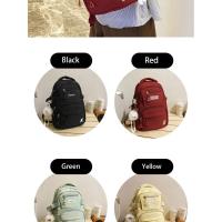 Nombre: mochila ligera y elegante con múltiples bolsillos para el trabajo, mochila escolar para estudiantes, con colgante, Color - details 8