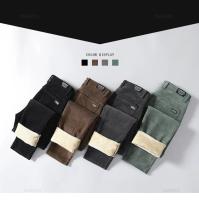 Pantalones de Veludo Cálidos de Invierno Moda de Negocios Casuales para Hombres Tela Elástica - details 1
