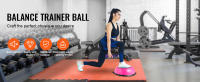 SucceBuy Medio entrenador de pelota de ejercicio, pelota de equilibrio de 23 pulgadas, capacidad de 660 libras, pelota de yoga con bandas de resistencia y bomba de pie, entrenamiento de cuerpo completo, gimnasio en casa, rosa - details 0