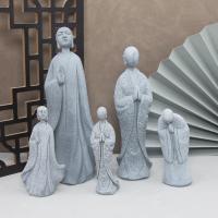 Estatua de piedra de Buda, monjes budista pequeño, figuritas de budismo tibetano, adorno de jardín Zen, meditación, decoración del acuario del hogar - details 0