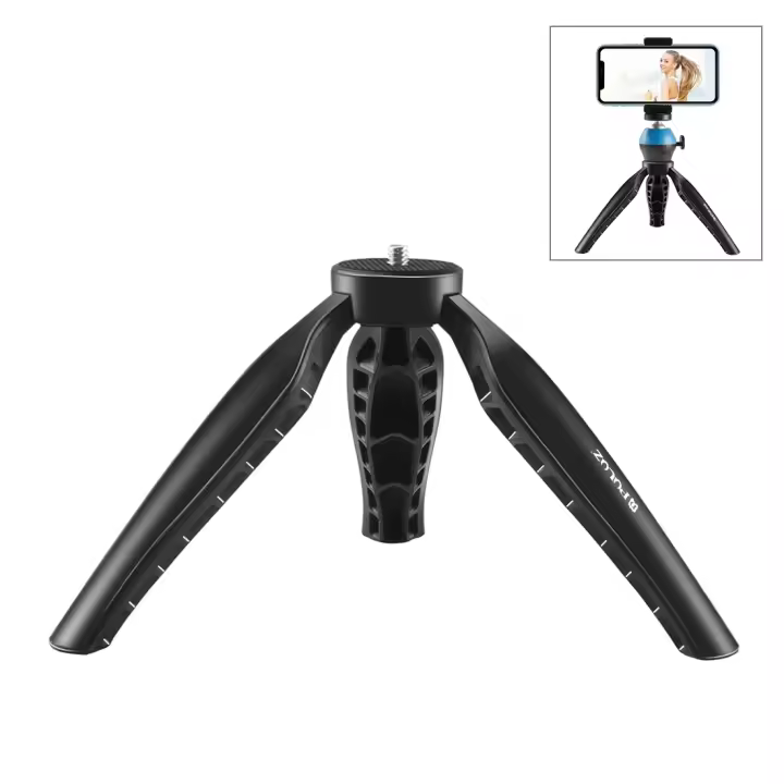 Mini Trípode de Escritorio ABS PULUZ Montaje Simple para Cámaras DSLR y Digitales - 1