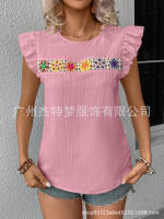 Blusa de manga corta de ganchillo para mujer 2025 Ence Bohemia Transparente Moda Primavera-Verano - details 17