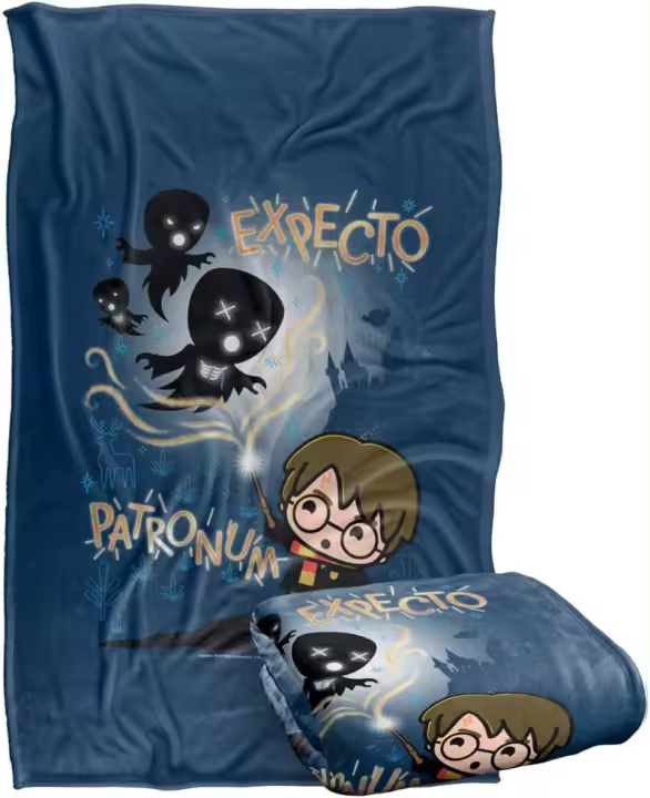 Manta suave de tacto sedoso de Harry Potter, edredón de tacto sedoso para regalo, se adapta a sofá cama, viajes, todas las estaciones - 1