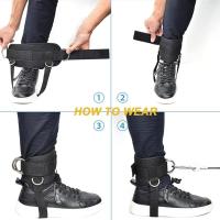 Hebilla de tobillo para dar forma a las nalgas, con correas para los pies, ejercicios de mano para el muslo, correa para el tobillo, puños para las piernas, anillo en D acolchado - details 1