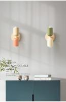 Lámpara de pared de cabecera colorida, lámpara de pared del pasillo nórdica para sala de estar, macarrón para habitación de niños, lámpara de decoración Interior para el hogar - details 6