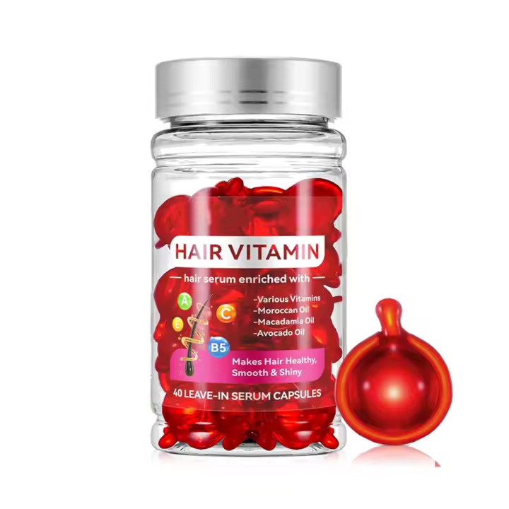 Cápsulas de esencia para el cuidado del cabello, vitaminas sin aclarado, Aceite hidratante y fortalecedor para todo tipo de cabellos - 1