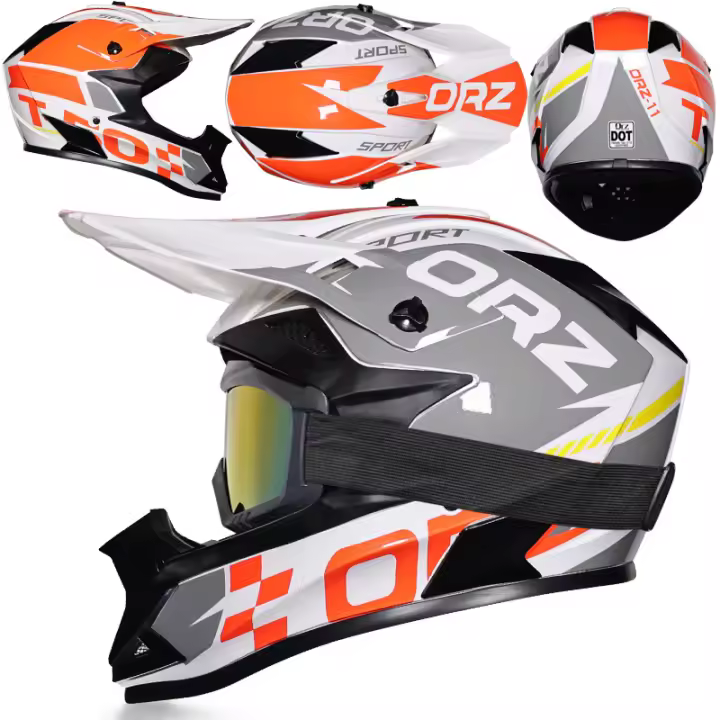 Casco hombre mujer MX Carreras de Locomotora General trail moto - 1