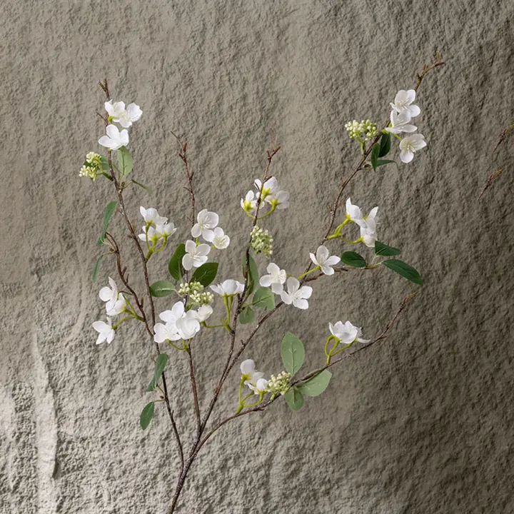 Flor de Lila Artificial de tacto Real, rama de flor de Lila de seda hecha a mano de lujo, flor falsa elegante, decoración de jardín al aire libre - 1