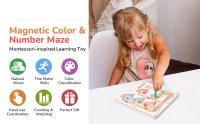 Magnetic Color & Number Maze