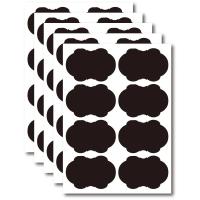 Pegatina de pizarra negra borrable de PVC, etiquetas de caja de crema cosmética, tarros de especias de cocina para el hogar, etiquetas múltiples, 1 hoja - details 2