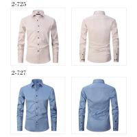 Camisa social grande de otoño/invierno 6XL para hombre, manga larga, moda sin hierro, informal, de negocios, blanco puro - details 8