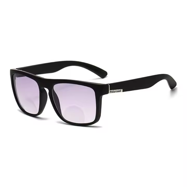 Gafas de Lectura de Sol Bifocales Grises Comodidad y Protección UV Marca TR90 Súper Cuadrada Oversize - 1